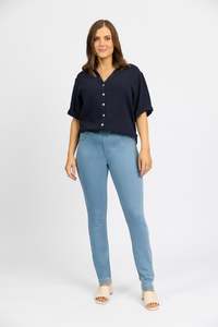 California Pull-On Jeans - Chambray Denim