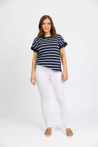 California Pull-On Jeans - White Denim