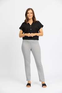 Pants: Caprice 7/8 - Silver