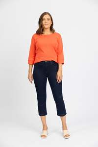 Pants: Ryder Crop Pant - Indigo Denim
