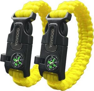 Products: 2 PCS Parachute Rope Camping kit Outdoor Wild Emergency kit Compass Whistle Flintstone Rope Knife Field Survival Tool Yellow - Sealed against elements, and Save – It’s That Easy macorjagroup