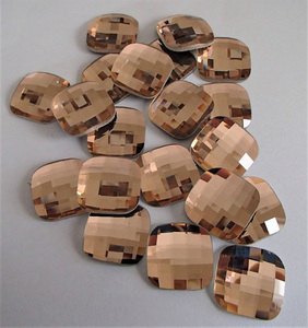 Products: Faceted Cabochons 18mm Rose Quartz - MACS Mosaics