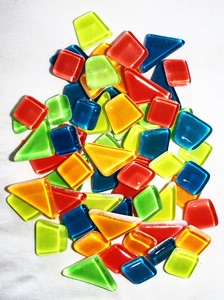 Products: Crystal Glow in the Dark Mosaic Tiles - Mixed - MACS Mosaics