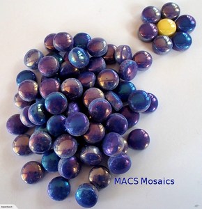 Products: Pearl Mosaic Drops 12mm Royal Blue - MACS Mosaics