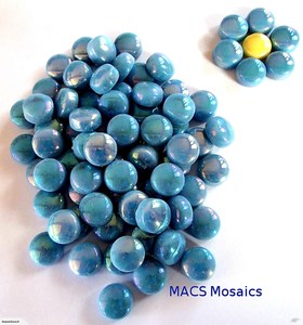 Pearl Mosaic Drops 12mm Ice Blue - MACS Mosaics