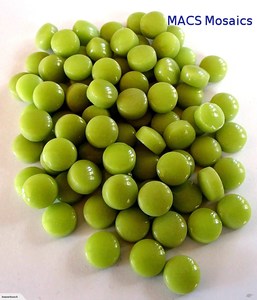 Pearl Mosaic Drops 12mm Lime Green - MACS Mosaics
