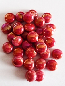 Pearl Mosaic Drops 12mm Red - MACS Mosaics