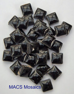 Ceramic Mosaic Tiles 10mm Black - MACS Mosaics