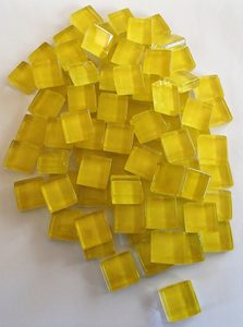 Products: Crystal Mosaic Tiles 10mm Yellow - MACS Mosaics