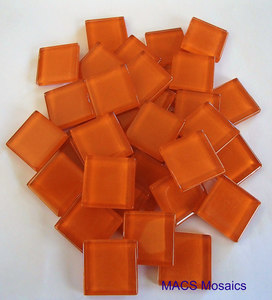 Products: Crystal Mosaic Tiles 23mm Orange - MACS Mosaics