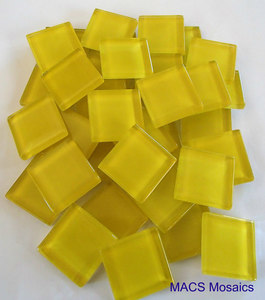 Products: Crystal Mosaic Tiles 23mm Yellow - MACS Mosaics