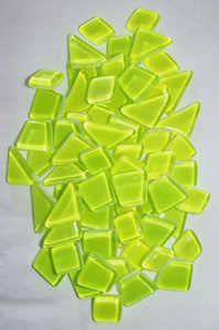 Crystal Glow in the Dark Mosaic Tiles - Yellow - MACS Mosaics