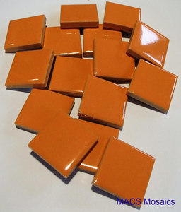 Products: Ceramic Mosaic Tiles 25mm Orange - MACS Mosaics