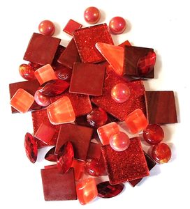 Mini Magpie Mix Cherry Reds - MACS Mosaics