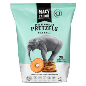 Products: Pressed Pretzels - Sea Salt - Macy and Tailor