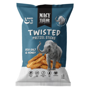 Twisted Pretzel Sticks - Sea Salt & Honey - Macy and Tailor