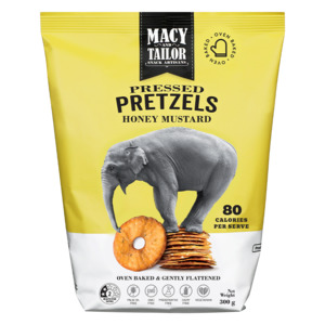 Products: Pressed Pretzels - Honey Mustard - Macy and Tailor