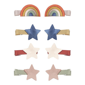 Mini Hair Clips - Over The Rainbow