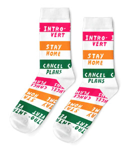 Socks: Women's Sized Socks - Introvert