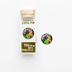 Yellow Owl Workshop 1: Magnetic Cloisonné Zodiac Pin - Capricorn