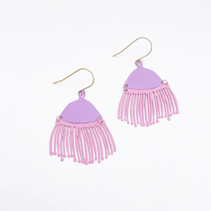 Denz Co: Mini Gum Blossoms Earrings - Lilac & Peach Fuzz