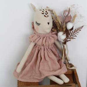 Burrow Be: Fleur Le Fawn Doll - Dusky Rose