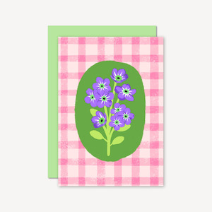 Natalie Lea Owen: General Card - Floral Gingham