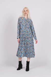 Wilson Trollope: Amore Long Sleeve Dress - Stardust Floral