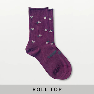 Lamington: Roll Top Crew Socks - Glad