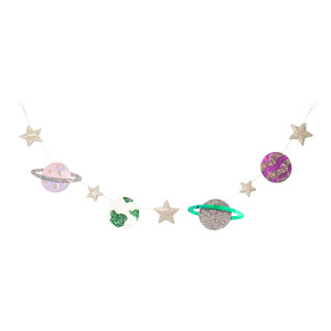 Baby Child Room: Wall Garland - Planets