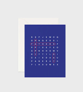 Lettuce: Father's Day Card - Word Search