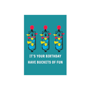 Aotearoa Made: Iko Iko Birthday Card - Buckets Of Fun