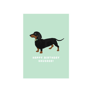 Iko Iko Birthday Card - Sausage