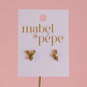 Deer OH Deer Studs - Gold