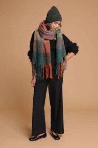 Winter Hats Scarves: PRE-ORDER Giant Fluffy Scarf - Muted Teal Ginny