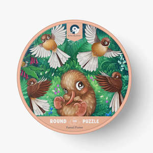 Baby Child Play: 100 Piece Round Puzzle - Fantail Flurry