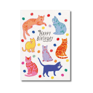 Birthday Card - Cats