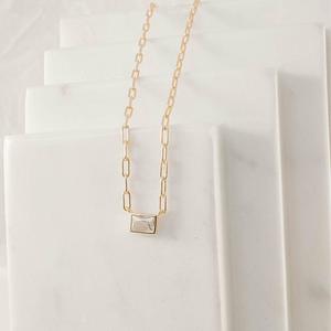 Mabel Pepe: The Gem Necklace - Gold & Clear