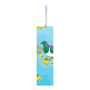 Garden Babe: Iko Iko Double-Sided Bookmark - Kōwhai Kererū