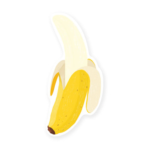 Iko Iko Cut Out Bookmark - Banana