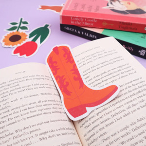 Bookmarks: Iko Iko Cut Out Bookmark - Cowboy Boot