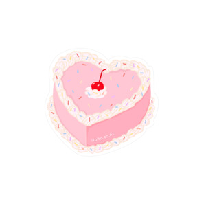 Iko Iko: Sticker - Heart Cake Pink