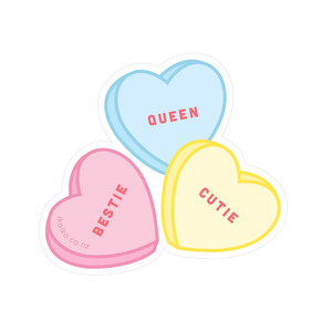 Iko Iko: Sticker - Bestie Candy Hearts