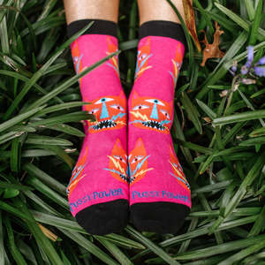 Cotton Socks - Pussy Power