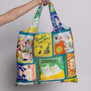 Art Sack Recycled Shopping Bag - Useless Books - Anna Hoyle