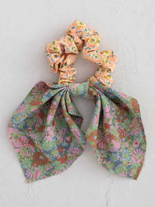 Tie Hair Scrunchie - Sage & Lavender