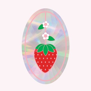 Cat Lovers: Window Suncatcher Decal - Strawberry