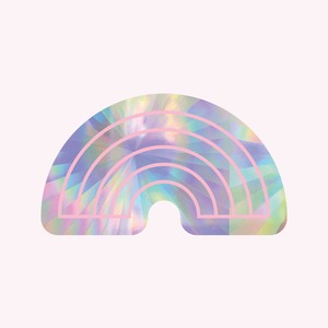 Cat Lovers: Window Suncatcher Decal - Rainbow