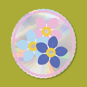 Cat Lovers: Window Suncatcher Decal - Forget Me Not