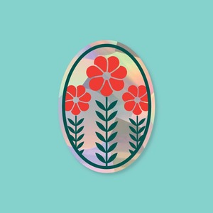 Window Suncatcher Decal - Three Flower